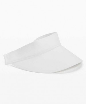 Lululemon Fast Paced Visor Şapkalar Beyaz | MJAPCT-209