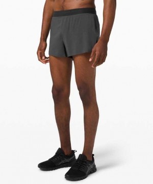 Lululemon Fast and Free Reflective 3" Erkek Şort Gri | DTWQNP-847