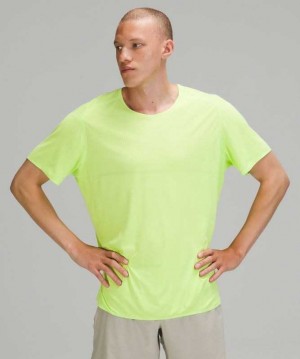 Lululemon Fast and Free SS Breathe Erkek Üstler Nane | KJLBOA-390