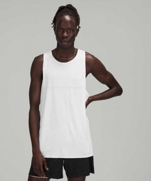 Lululemon Fast and Free Singlet Erkek Üstler Beyaz | BCOAVM-917