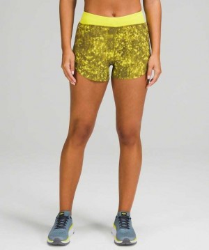 Lululemon Find Your Pace HR 3" SW Kadın Şort Sarı Sarı | PUAZXG-842
