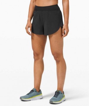 Lululemon Find Your Pace High-Rise 3" Kadın Şort Siyah | WFEHLG-738