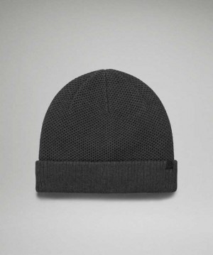 Lululemon Fleece-Lined Knit Beanie Şapkalar Siyah | SUXCYJ-967