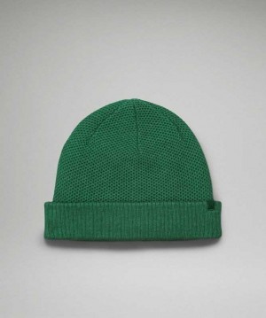 Lululemon Fleece-Lined Knit Beanie Şapkalar Yeşil | TQBRZL-312