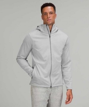 Lululemon Fleece Back Softshell Erkek Mont Gümüş | OGJSFV-815