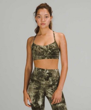 Lululemon Flow Y Nulu Kadın Spor Sütyeni Açık Zeytin Yeşili | OIKQEZ-657