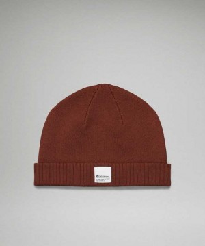 Lululemon Fold Up Knit Beanie Şapkalar Kahverengi | OFUKWY-531