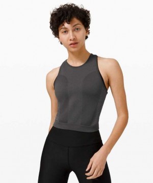 Lululemon For the Chill of It Crop Kadın Üstler Gri | HWPKEA-821