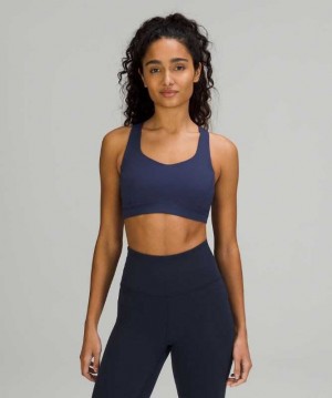 Lululemon Free to Be Serene Kadın Spor Sütyeni Kahverengi | WOFIVJ-267