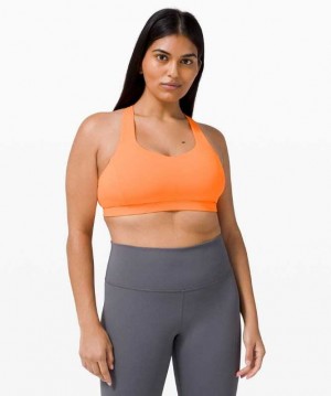 Lululemon Free to Be Serene Light Support, C/D Cup Kadın Spor Sütyeni Turuncu | JONZYK-015