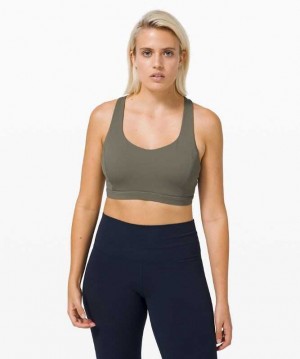 Lululemon Free to Be Serene Light Support, C/D Cup Kadın Spor Sütyeni Gri | OTELFC-653