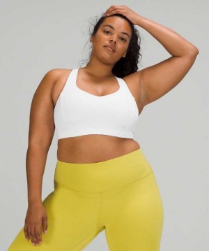 Lululemon Free to Be Serene Light Support, C/D Cup Kadın Spor Sütyeni Beyaz | BXRATO-276