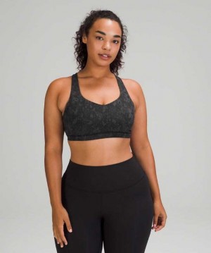 Lululemon Free to Be Serene Light Support, C/D Cup Kadın Spor Sütyeni Camo Koyu | UMBDIK-934