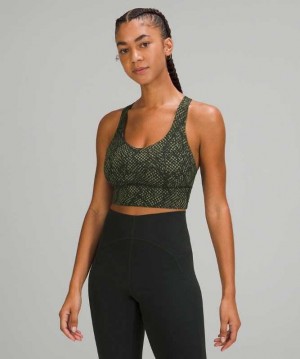 Lululemon Free to Be Serene Long Kadın Spor Sütyeni Yeşil Yeşil | LPVOFG-394