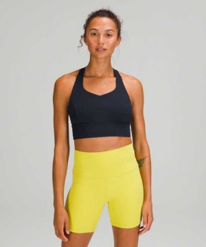 Lululemon Free to Be Serene Longline Online Only Light Support, C/D Cup Kadın Spor Sütyeni Lacivert | MCWZNS-230