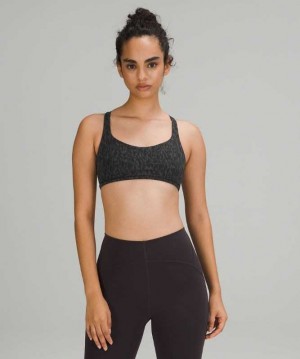 Lululemon Free to Be Wild Kadın Spor Sütyeni Leopar Camo Koyu | TNOXKE-215
