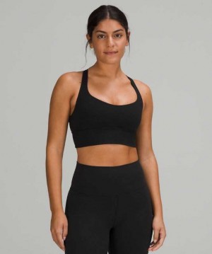 Lululemon Free to Be Wild Long Line Kadın Spor Sütyeni Siyah | COZJRH-403