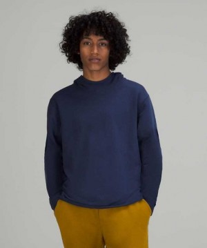 Lululemon French Terry Oversized Erkek Kapşonlu Night Sea | LJTRHG-281