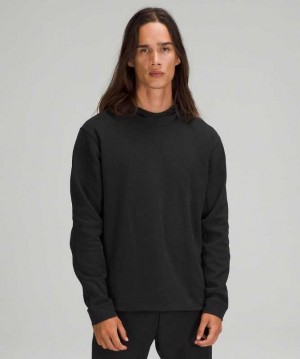 Lululemon French Terry Oversized Erkek Kapşonlu Siyah | NLYHPU-198