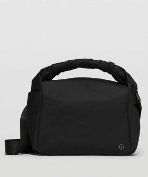 Lululemon Gathered Handle Crossbody 6L Çantası Siyah | BPVGXD-310