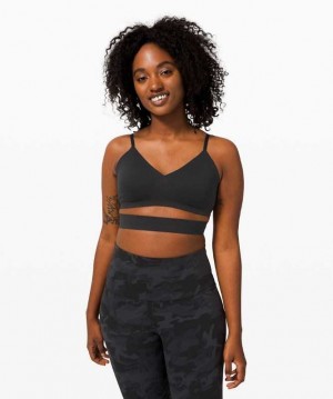 Lululemon Happy Warrior Kadın Spor Sütyeni Siyah | DUZWGV-735