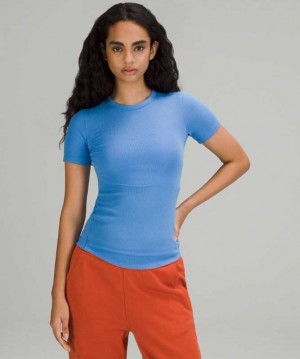 Lululemon Hold Tight Sleeve Kadın Üstler Mavi | EVXFRU-547