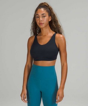 Lululemon In Alignment D-G Kadın Spor Sütyeni Lacivert | IAXHYW-325