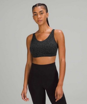 Lululemon In Alignment Light Support, D–G Cups Online Only Kadın Spor Sütyeni Leopar Camo Koyu | HXQVSR-179