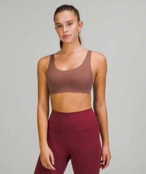 Lululemon In Alignment Straight-Strap A/B Kadın Spor Sütyeni Smoky Topaz | WBSEGX-036