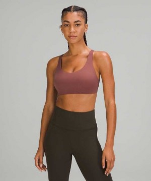 Lululemon In Alignment Straight-Strap C/D Kadın Spor Sütyeni Smoky Topaz | OYXPFN-028