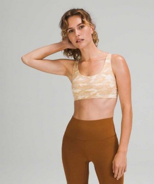 Lululemon In Alignment Straight Strap Light Support, A/B Cup Kadın Spor Sütyeni Camo | ZIGJXC-945