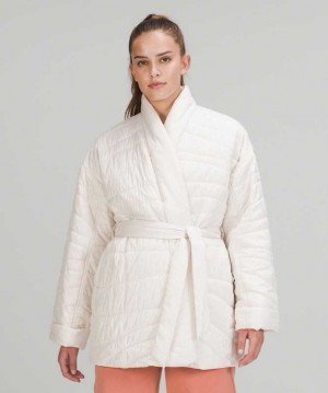 Lululemon Insulated Wrap Online Only Kadın Mont Beyaz | FKSYIU-970