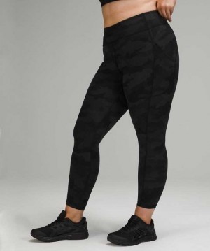Lululemon Invigorate High-Rise Tight 25" Kadın Tayt Camo Koyu | UIZTMX-032