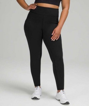 Lululemon Invigorate High-Rise Tight 28" Kadın Tayt Siyah | LJEHWZ-786