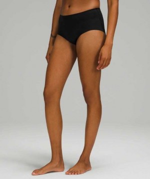 Lululemon InvisiWear Boyshort Kadın İç Giyim Siyah | LXJOQF-875