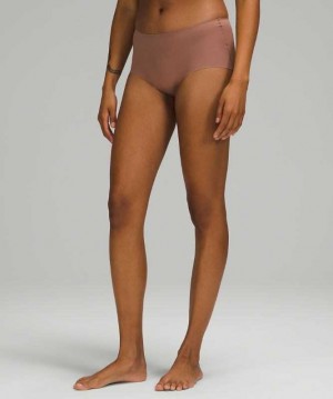 Lululemon InvisiWear Boyshort Kadın İç Giyim Dusty Bronze | OGZDSL-490