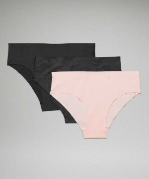 Lululemon InvisiWear Cheeky Bikini 3 Pack Kadın İç Giyim Camo Koyu Pembe Siyah | ZTLOKN-068