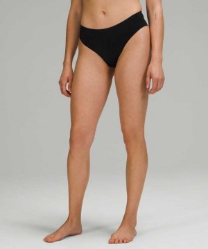 Lululemon InvisiWear Cheeky Bikini Kadın İç Giyim Siyah | QONLWD-879