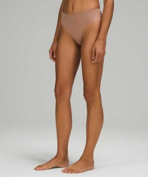 Lululemon InvisiWear Cheeky Bikini Kadın İç Giyim Soft Sand | EQFXLH-317