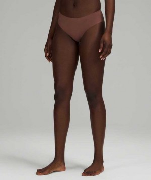 Lululemon InvisiWear Mid-Rise Bikini Kadın İç Giyim Smoky Topaz | CODNJL-607