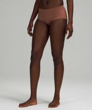 Lululemon InvisiWear Mid-Rise Boyshort Kadın İç Giyim Smoky Topaz | BJMYQK-923