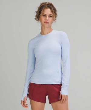 Lululemon It's Rulu Run Long Sleeve Kadın Üstler Mavi | TXDWLM-584