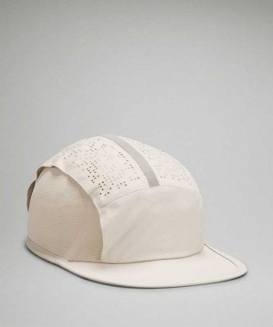 Lululemon LAB Perforated Run Şapkalar Natural Ivory | HDPKQA-056