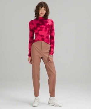 Lululemon LAB Wool-Blend Tie Dye LS Kadın Üstler Pembe | KMGUPD-809