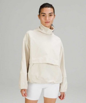 Lululemon LA Packable Pullover-to-Pillow Kadın Tişörtü Beyaz | LEQFWJ-029