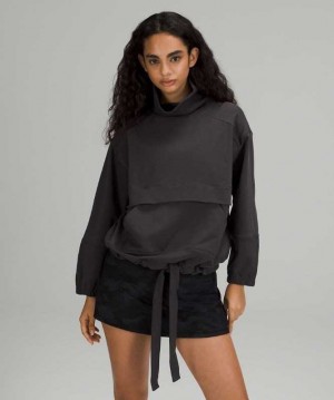Lululemon LA Packable Pullover-to-Pillow Kadın Tişörtü Siyah | GEHVXS-210