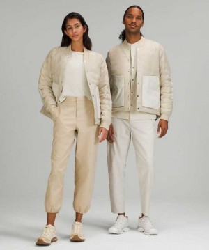 Lululemon Lab Down Filled Erkek Mont Natural Ivory | GWRLFO-740
