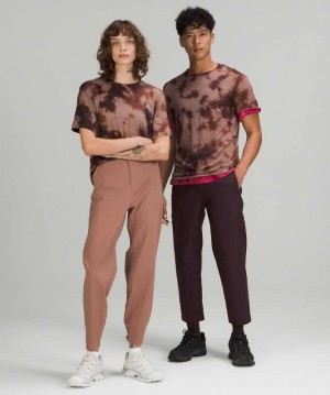 Lululemon Lab Wool-Blend Tie Dye T-Shirt Online Only Erkek Üstler Bakır | ZVTCWF-821