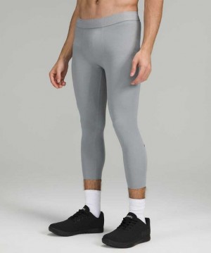 Lululemon License to Train Tight 21" Erkek Pantolon Gri | CQEWHL-143