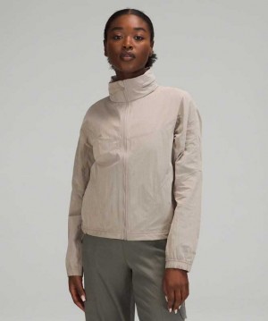 Lululemon Lightweight Hooded Kadın Mont Riverstone | AOFTPK-490